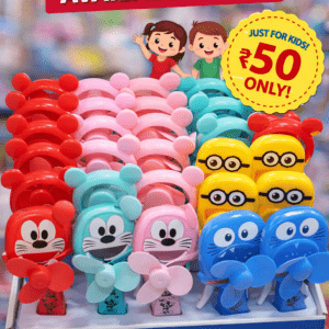 Rs. 20 only approx -- SUMMER cool PUSH HAND FAN 24PC PER BOX --  KIDS STATIONERY STATIONARY return gifts