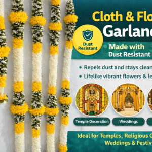 FL GARLANDS Flowerlines Ring Yellow Forage - (Set of 2pcs)