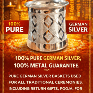 100% 100PERCENT PURE GERMAN SILVER PACHAPATRA