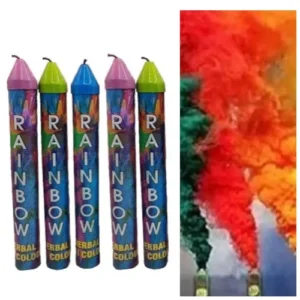 Color Smoke Candles Hand Held Mix Color - 5pcs