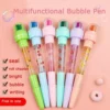 LED PENS STAMP BUBBLLE AND STAMP ROLLER 5 IN 1 5IN1