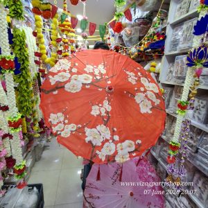 Umbrella Japanese / CHINESE with Tassel 1276 Assorted COLOUR