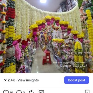 Toran Side Gajra Ring Lotus Rose