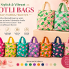 HANDLE POTLI BAG WITH CBI ZIP PICHWAI LOTUS (6PC PER PACKET) - TRADITIONAL RETURN GIFTS