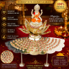 108 FLOWER STAND - GERMAN SILVER -  ashtotaram ashtalakshmi laxmi — VRATAM VARALAKSHMI LAXMI