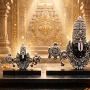 Balaji Idol German Silver - All Sizes BALAJI IMITATION GERMAN SILVER VIRAL ONLINE TIRUMALA TIRUPATI BALAJI VENKATESHWARA IDOL