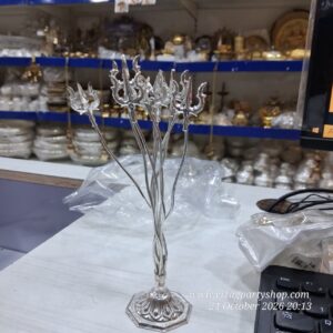 GERMANSILVER DEVI FLOWER STAND- –