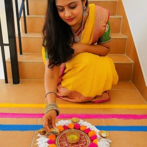 KGF Pom Pom Circle Candle Holder - LATKAN FLOOR STICKERS