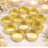Tlight Gold Metal Mini - Candle Holder round  TH 12PC ROUND 274