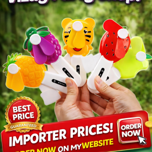 SUMMER PUSH HAND FAN FRUIT KIDS / ADULTS STATIONARY STATIONERY RETURN GIFTS