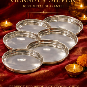 100 %PURE GERMAN SILVER PLAIN PLATES PL PLAIN 100PERCENT