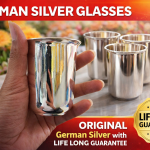 drinking GLASS PL 0062 3600 --- 100% 100PERCENT PURE GERMAN SILVER life long guarantee