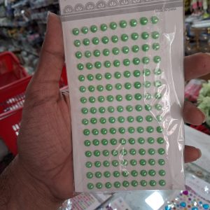 (BEAD LIGHT GREEN -- STR BE LG 31) craft stickers used by kids and also for all traditional props decoration