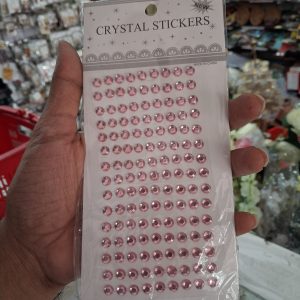 (crystal BABY PINK OR PEACH - STR ST LP 31) craft stickers used by kids and also for all traditional props decoration