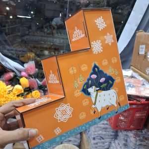 ORANGE COLOUR KGF 3 STEPS POOJA WOOD MDF  (VERY GOOD COLOURS) manufacturer