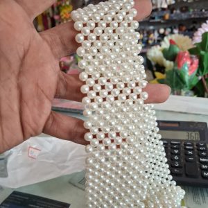 MOTI PEARL MUTHYAM BELT CRAFT 1.6 INCH WIDTH/40 INCH LENGTH (BELT MOTI 40I 456)