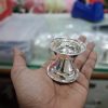 GERMAN SILVER PLATED KUNDU KUNDI LAMP DIYA VATTI, BRASS BASE METAL - LA 2I 0028 1750
