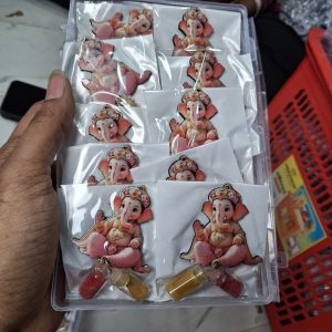 GANESH LONDON UNITED STATES KGF PASUPU HALDI KUMKUM RETURN GIFT 20PC PER BOX