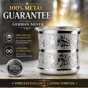 PANCHA 0112 3600 - panchapatra teertam 100PERCENT PURE GERMAN SILVER 100% guarantee life time