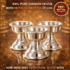  2inch lamp deepam diya vatti kundulu kundi--LA PL 2I 0025 4200–100% 100PERCENT PURE GERMAN SILVER (life long guarantee)