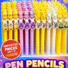 DUCK ALIEN CATTERPILLAR HOBBIT PEN PENCILS IMPORTED PEN PE DISNEY 46 ASSORTED THEME KIDS STATIONERY STATIONARY RETURN GIFTS