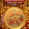 VERY HEAVY - PLATE MEENA 10I 1846 -10 INCH-  PURE BRASS MEENA PLATE