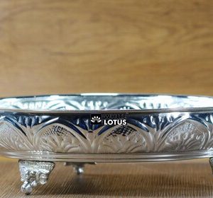 11 INCH -  -PL LEG 0693 3400- PLATE DESIGNED WITH ELEPAHNT LEGS -- 100% 100PERCENT PURE GERMAN SILVER life long guarantee ORIGINAL