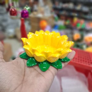 MARBLE LOTUS RESIN 4INCH (NEW COLOUR RANGE)  -  TRADITIONAL RETURN GIFTS - MA LO 4I YG 