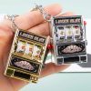 KEY CHAIN-- METALLIC CASINO --- KEYCHAIN