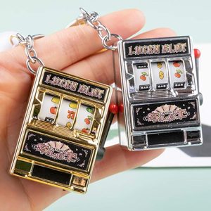 KEY CHAIN-- WORKING METALLIC CASINO --- KEYCHAIN