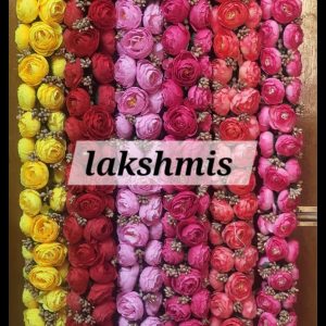 Peony thick garlands with golden pollens 3 feet — FLOWERLINES FLOWER LINE GARLANDS
