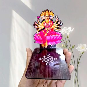 DIYA STAND GAYATRI DEVI WOOD MDF KGF TL GAYATRI  -- MDF KGF WOOD PROPS