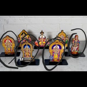 TL DIYA STAND MURUGAN STANDING ASSORTED -- ROUNDED MODELS – MDF KGF WOOD PROPS
