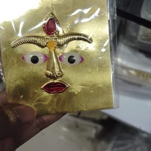 PROP FACE JEWEL 114 DEVI FOR COCONUT OR ANY DIVINE DECORATIONS– -VRATAM VARALAKSHMI VARALAXMI, GOD POSHAK PROPS