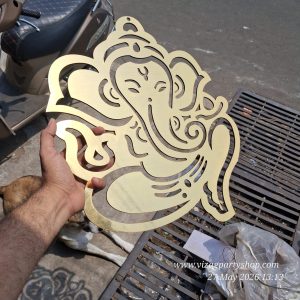 MDF GAN 18I 456 - 18 INCH GANESH VINAYAKA - MDF KGF WOOD PROPS