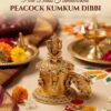 (2.5 INCH) GANESHA BRASS HANDWORKED KUMKUM DIBBI BARINI - TRADITIONAL RETURN GIFTS
