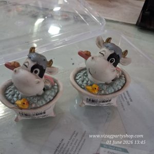 GARDEN MINIATURES —  BATHING COW 912 326