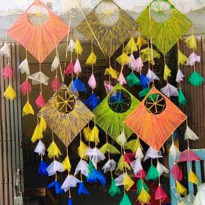 TASSELS FRILLS LINE LATKANS 4 FEET * 5 PC PER PACKET — TRADITIONAL DECOR FLOWERLINES