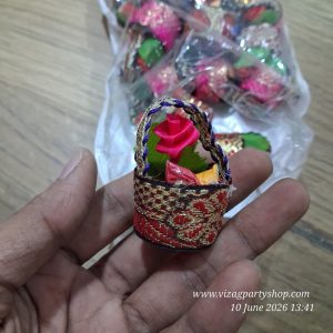 25 PCS OF HAND WOVEN MINIATURE BASKET – MANUFACTURER OF EVERGREEN HALDI PASUPU KUMKUM