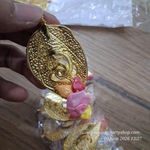 25 PC OF GOLDEN GANESH IN LEAF – MANUFACTURER OF EVERGREEN HALDI PASUPU KUMKUM