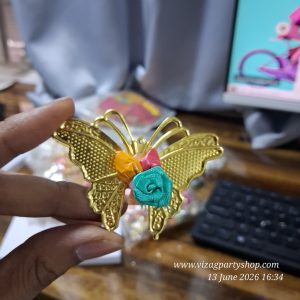 25 PCS OF METAL BUTTERFLY – MANUFACTURER OF EVERGREEN HALDI PASUPU KUMKUM