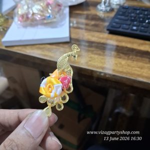 25 PCS OF METAL GOLD PEACOCK – MANUFACTURER OF EVERGREEN HALDI PASUPU KUMKUM