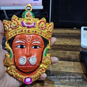 6 INCH HANUMAN FACE - – -VRATAM VARALAKSHMI VARALAXMI