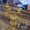 (2.5 INCH) GANESHA BRASS HANDWORKED KUMKUM DIBBI BARINI - TRADITIONAL RETURN GIFTS