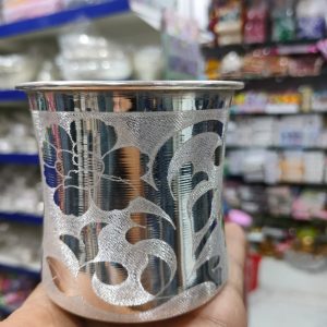 Panchapatra Design EN 0080 — PURE GERMAN SILVER PLATED