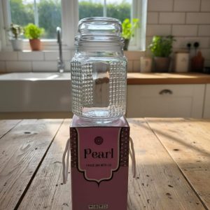 HEAVY GLASS VACUUM vaccum AIRTIGHT PEARL DRY FRUIT JAR / SPICE OR ANY -- TRADITIONAL PS RETURN GIFTS - RETURN GIFTS WHOLESALE