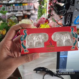 ELEPHANT HATI ENUGU – 2 PC PER BOX — GERMAN SILVER TRADITIONAL RETURN GIFTS