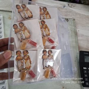 BRAHMIN TAMIL COUPLE IN DHOTI PANTULU MARRIAGE  — MANUFACTURER PASUPU HALDI KUMKUM