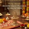 LAKSHMI LAXMI - 2 INCH - BRASS HANDWORKED KUMKUM DIBBI BARINI – TRADITIONAL RETURN GIFTS