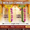 3 FEET THICK TRADITIONAL TORAN SIDE LOTUS WITH LILLY CENTERING